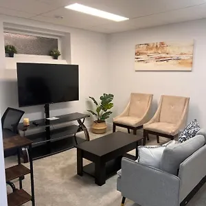 Apartment Well Furnished Basement Suite-with Private Entrance